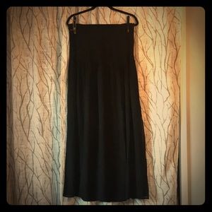 Black maxi skirt